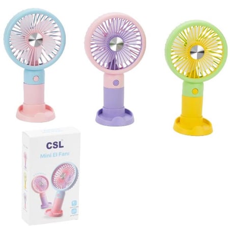 CSL XF Şarjlı Mini Fan Mavi (KDO)