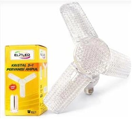 Elitled Kristal 3+1 Pervane Led Ampul (KDO)