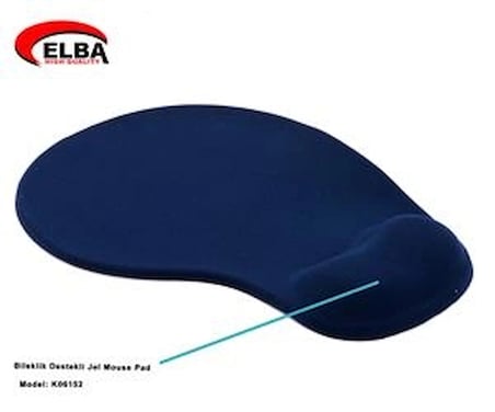 Elba K06152 Bileklikli Jel Mouse Pad Mavi (KDO)