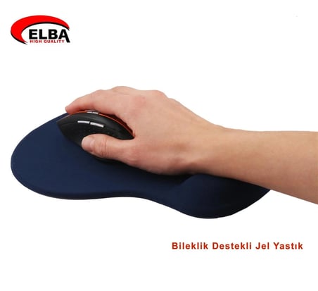 Elba K06152 Bileklikli Jel Mouse Pad Mavi (KDO)