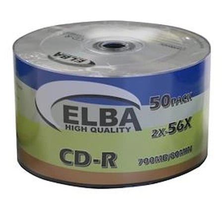 Elba CD-R 700MB-80MIN 56x 50li Shrink (KDO)