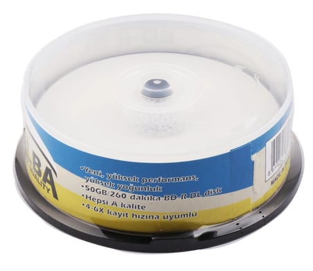 Elba Blu-Ray BD-R 6X 50GB 15Lİ Cake Box Prıntable (KDO)