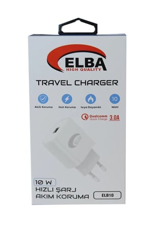 Elba Elb10 10W 3.0A Hızlı Şarj Akıllı Koruma Usb EV Şarj Kafa (KDO)