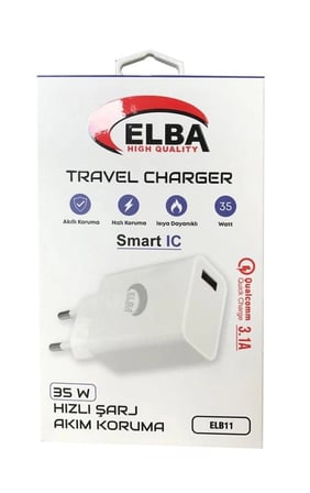 Elba ELB11 Elb-35w USB 35w Hızlı Şarj Akım Koruma EV Şarj Kafa (KDO)
