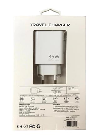 Elba ELB11 Elb-35w USB 35w Hızlı Şarj Akım Koruma EV Şarj Kafa (KDO)