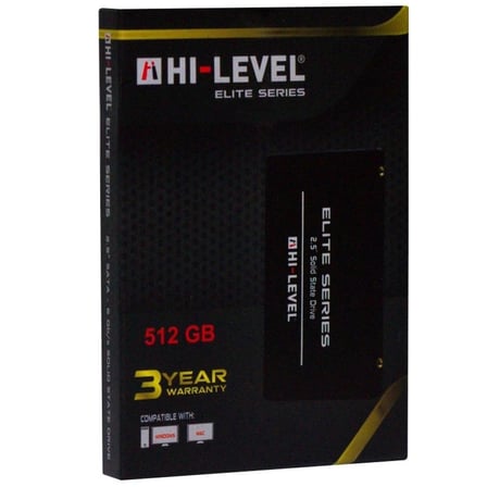 Hi-Level 512GB Elite HLV-SSD30ELT-512G 560-540MB-s 2.5" SATA3 Kızaksız SSD Disk (KDO)
