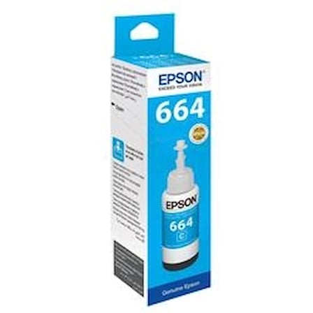 Epson T6642 Cyan Mavi Şişe Mürekkep T66424A (KDO)