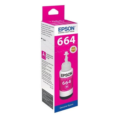 Epson T6643 Magenta Kırmızı Şişe Mürekkep T66434A (KDO)
