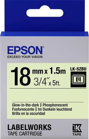 Epson LK-4YBP Pastel Sarı Üzeri Siyah 12mm 9Metre Etiket (KDO)