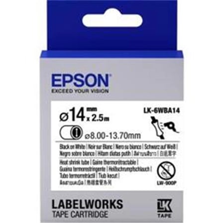 Epson LK-7WBN Standard Beyaz Üzeri Siyah 36mm 9Metre Etiket (KDO)