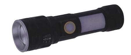 Polıce PS-357 Zoom, Yan Aydınlatma Işıklı,Magnetli ve Kırmızı-Mavi İkaz Işıklı,Şarjlı El Feneri (KDO)