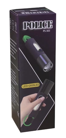 Polıce PS-303 Yan Aydınlatma Işıklı, Şarjlı El Feneri (KDO)
