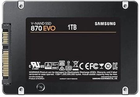 Samsung 1TB MZ-77E1T0BW 870 Evo Sata 3.0 560-530mb-s 2.5" MZ-77E1T0BW Ssd Harddisk (KDO)
