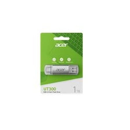 Acer 16GB USB 3.2 UT300-16GB USB-A+USB-C Çift Taraflı Metal Flash Bellek (KDO)