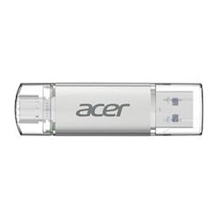 Acer 32GB USB 3.2 UT300-32GB USB-A+USB-C Çift Taraflı Metal Flash Bellek (KDO)