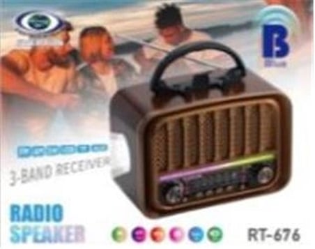 Everton RT-676  Bluetooth (rgb) Fenerli Usb-Micro Sd Nostaljik Radyo (KDO)