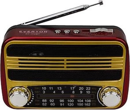 Everton Rt-310bt Bluetooth Fm-Usb-Tf Card- Şarjlı  Nostaljik Radyo (KDO)