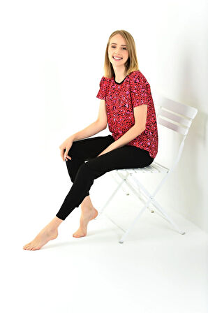 2'li Viskon Kadın Pijama Takıımı