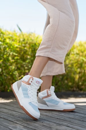 Kadın Bağcıklı Yüksek Bilekli Sneaker