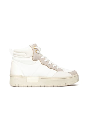 Kadın Bilekli Kalın Taban Bağcıklı Sneaker