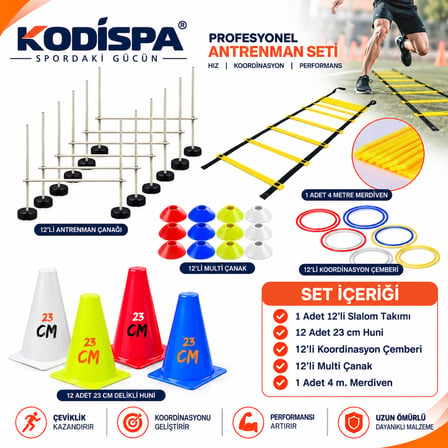 Kodispa Slalomlu 23cm Hunili Full Antrenman Seti