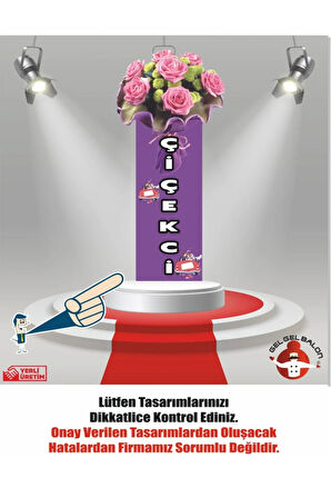 ÇİÇEKCİ MODEL 3 METRE BOYUNDA LED IŞIKLI MDF ALT TABLA SU GEÇİRMEZ PARAŞÜT KUMAŞ REKLAM BALONU
