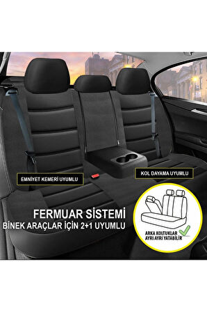 Unıversal NMS SOFT CARBONOto Koltuk Kılıfı Fiat Linea Uyumlu Oto Koltuk Kılıfı 57