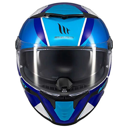 MT  Thunder 4 Sv Freeway A17 Parlak Mavi Kapalı Kask
