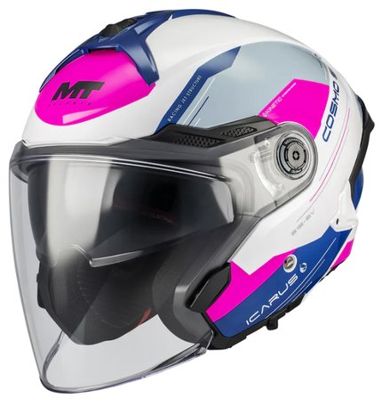 MT Cosmo Sv Icarus A8 Parlak Açık Kask