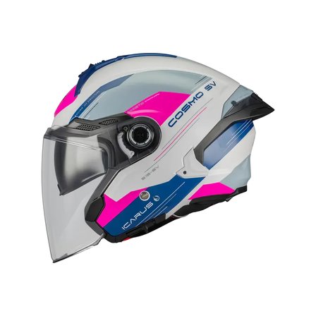MT Cosmo Sv Icarus A8 Parlak Açık Kask