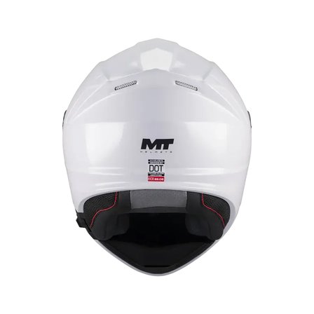 MT Genesis Sv Pure A0 Parlak Beyaz Çene Açılır Kask
