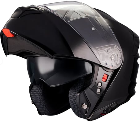 MT Genesis Sv Pure A1 Parlak Siyah Çene Açılır Kask