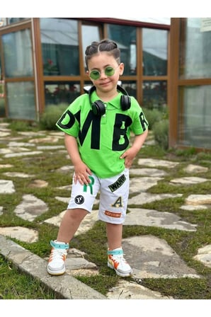 Erkek Çocuk Gabardin Şortlu Takım