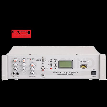 WEST SOUND TKS 08A V2 PROGRAMLI EZAN SAATİ (AMPLİFİKATÖR TİPİ)