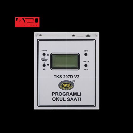 WEST SOUND TKS 207D V2 AKILLI OKUL ZİL SAATİ