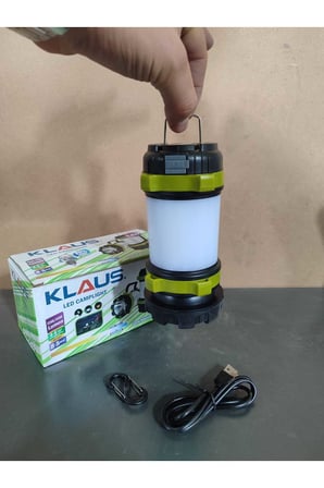 3000mAh Şarjlı LED Kamp Lambası KE47703 Fener Işıldak ABS Gövde Masa Lambası Fonksiyonlu Güçlü Işık