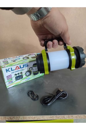 3000mAh Şarjlı LED Kamp Lambası KE47703 Fener Işıldak ABS Gövde Masa Lambası Fonksiyonlu Güçlü Işık