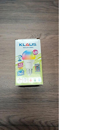 KLAUS 9W RGB LED LAMBA AMPÜL