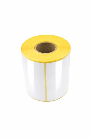 150x100mm Kuşe Etiket | 1 Rulo | 250 Sarım | Parlak Yüzey | Kargo, Lojistik, Depo | Termal Transfer