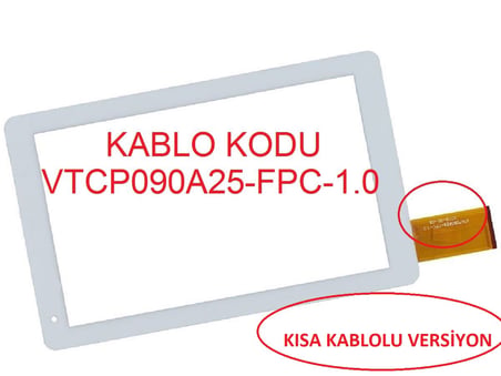 Hometech Premium Tab 9 VTCP090a25-FPC-1.0 9 İnç Dokunmatik Panel (Ver.1)