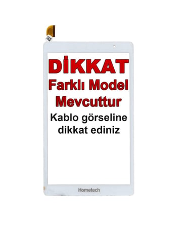 Hometech HT8M Dokunmatik Beyaz - Model 2 Uyumlu Yedek Parça
