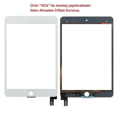 Apple İpad Mini 5 A2124 A2125 A2126 A2133 Dokunmatik Beyaz