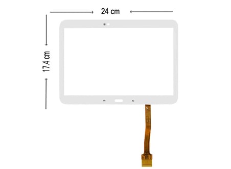 Samsung Galaxy Tab 3 10.1 inç P5200 , P5210 , P5220 Dokunmatik BEYAZ