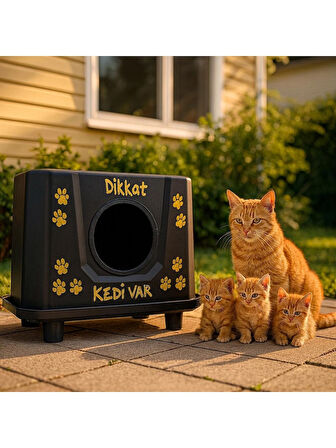 Kartepe Kedi Evi XL Yağmura Soğuğa Dayanıklı