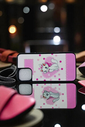Apple iPhone 11 PRO Uyumlu Sevimli Kedi Marie Baskılı Silikon Disney Lansman Kılıf