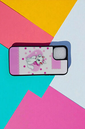 Apple iPhone 11 PRO Uyumlu Sevimli Kedi Marie Baskılı Silikon Disney Lansman Kılıf