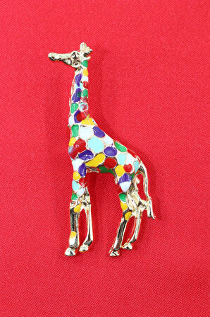 Zürafa broş. Tasarım zürafa broş. Yaka iğnesi zürafa broş. Kadın broş. Erkek broş. Broş.