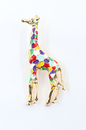 Zürafa broş. Tasarım zürafa broş. Yaka iğnesi zürafa broş. Kadın broş. Erkek broş. Broş.