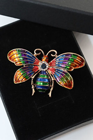 Kristal Taşlı Kelebek Broş. Taşlı Tasarım Broş. Yaka Iğnesi Broş. Kadın Broş. Broş. Kelebek Broş.