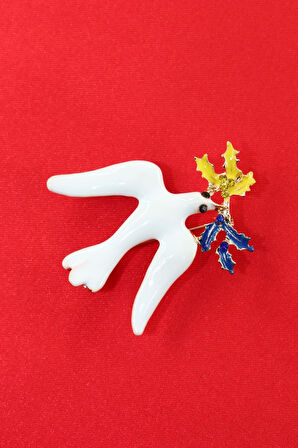 Barış güvercini broş. Yaka iğnesi güvercin broş. Kadın broş. Erkek broş. Broş. Güvercin broş.